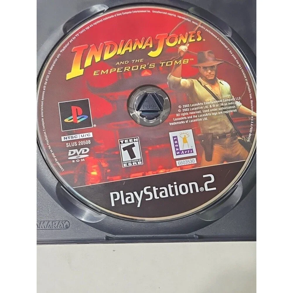 Indiana Jones and the Emperor's Tomb (Sony PlayStation 2 PS2) Complete * EUC